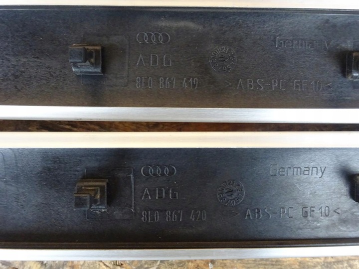 фото №8, Audi a4 b7 планки декори обшивка дверей шліфований алюміній s-line