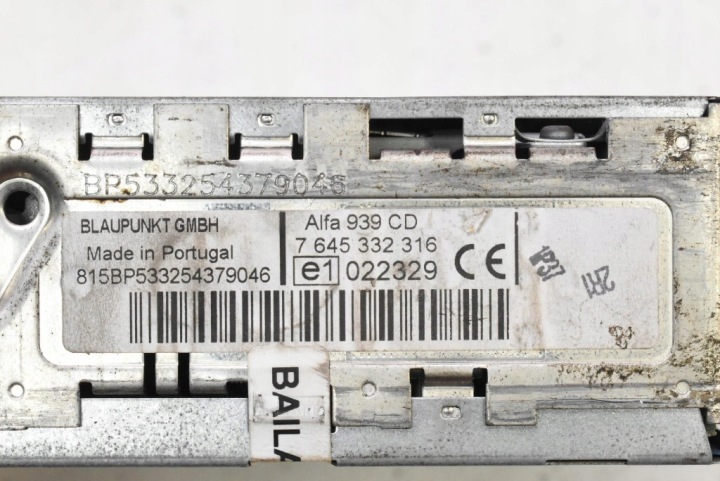 фото №7, Магнитола автомагнитола (радио, проигрыватель) cd 7645332316 alfa romeo 159 05-11