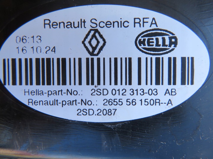 фото №10, Renault grand scenic iv 4 лампа led левый зад задняя европа 265556150r