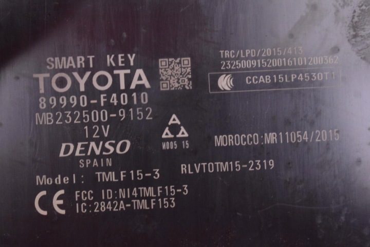 фото №7, Блок управления  модуль smart key 89990-f4010 toyota c-hr 1 i 16-20
