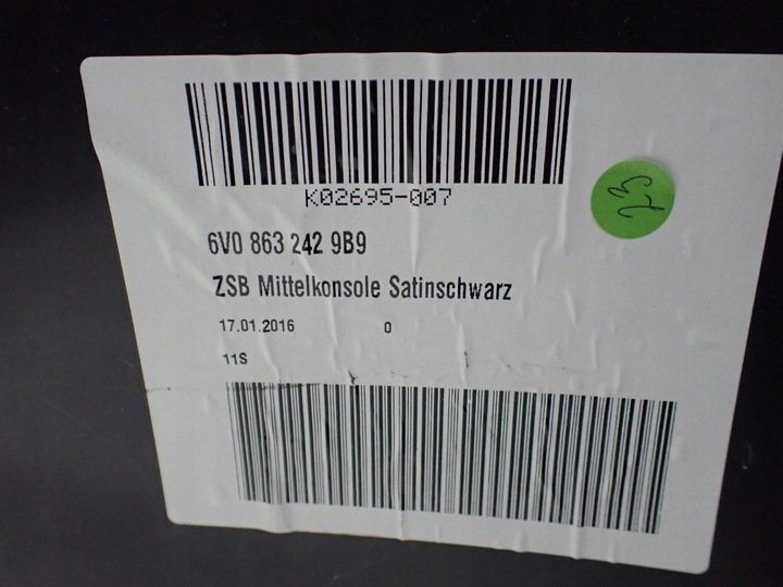 фото №10, Туннель подлокотник европа оригинал 6v0863242 skoda fabia iii 6v 16r