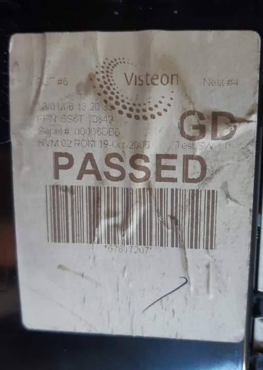 фото №9, Спидометр приборы ford fiesta mk6 fl ford fusion европа 6s6t-10849gd 222466 km