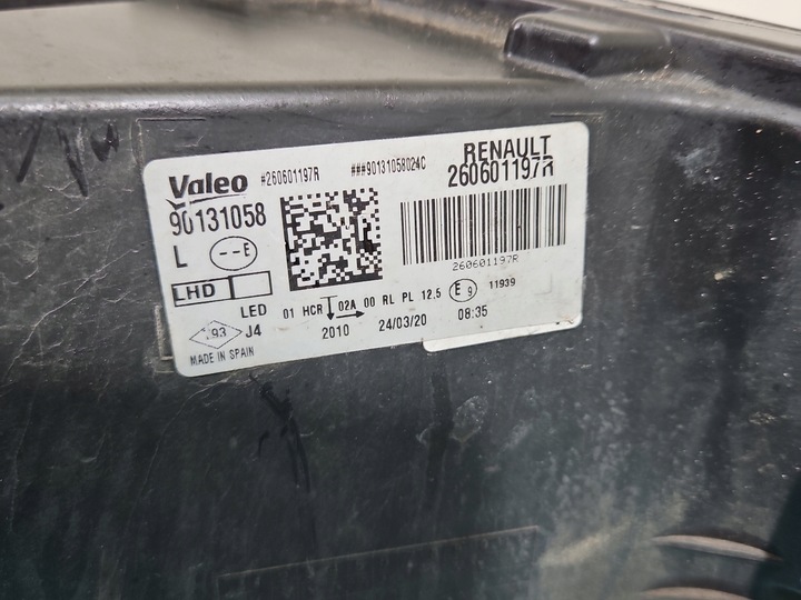 фото №12, Фара лівий лампа перед повний led renault megane iv 16-20 європа