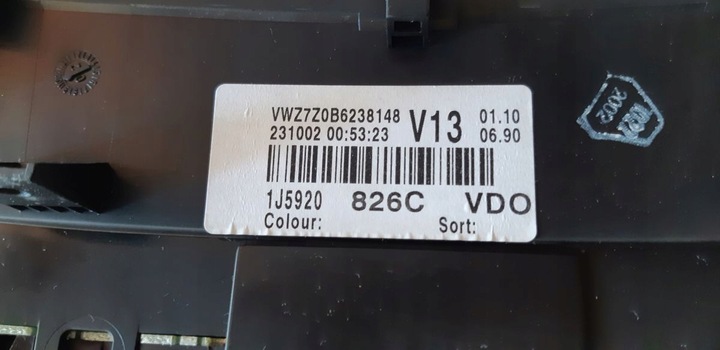 фото №11, Спідометр  прилади vw golf iv 4 bora рестайлінг fl 1j5920826c пробіг : 339613 km