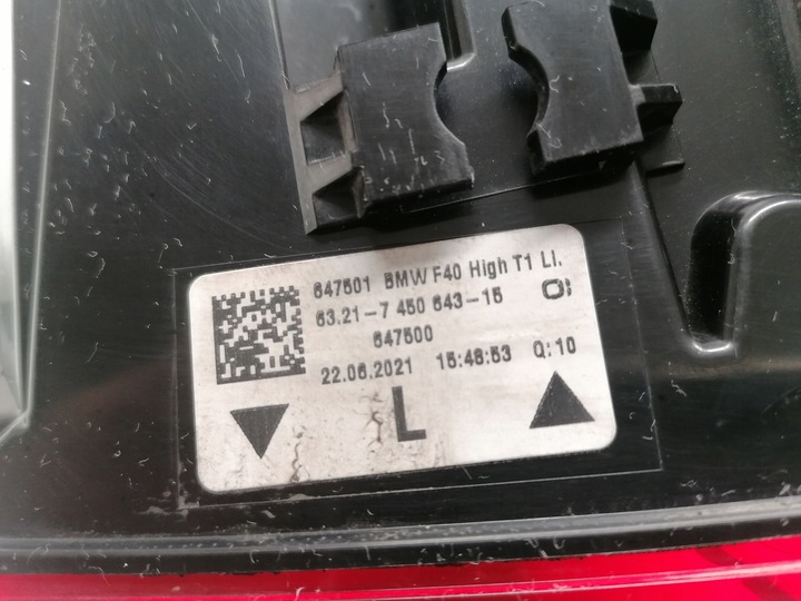 фото №6, Bmw 1 f40 лампа задня ліва led high європа 2019-