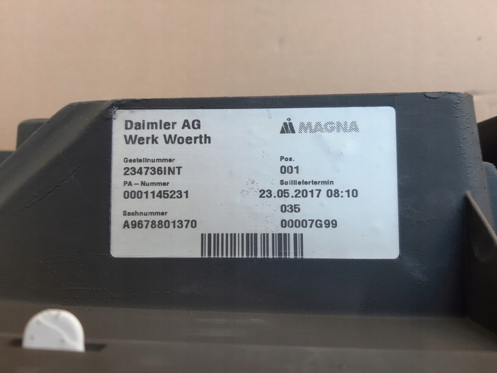 фото №11, Mercedes atego євро 6 бампер засіб лівий праві a9678801370 білий