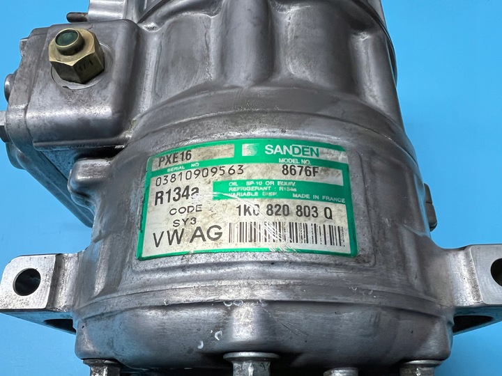 фото №10, Оригінальний компресор компресор кондиціонера sanden vw seat skoda 1k0820803q