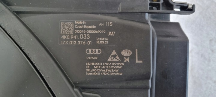 фото №13, Фара левая перед audi a6 c8 v 4k0 полный led 2018-