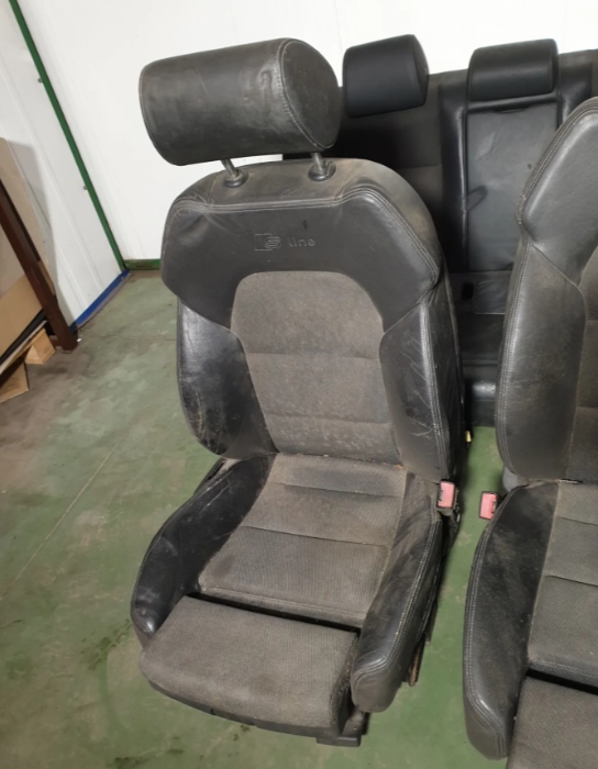 фото №11, Audi a6 c6 sedan сиденья пассажира правый перед s-line pół кожа з підігрівом