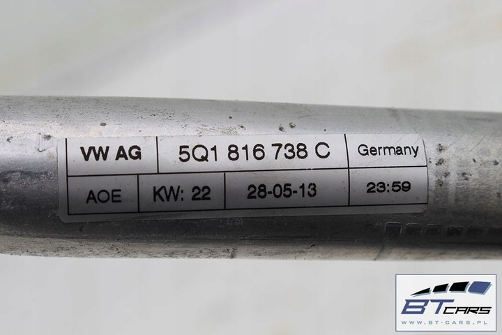 фото №6, Audi vw трубки провода трубка кондиционера климат 5q0816721c 5q1816738c 5q082