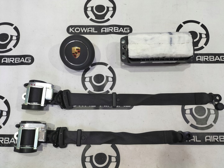 фото №6, Porsche 991 рестайлінг панель консоль подушка безпеки подушки ремені оригінал демонтаж