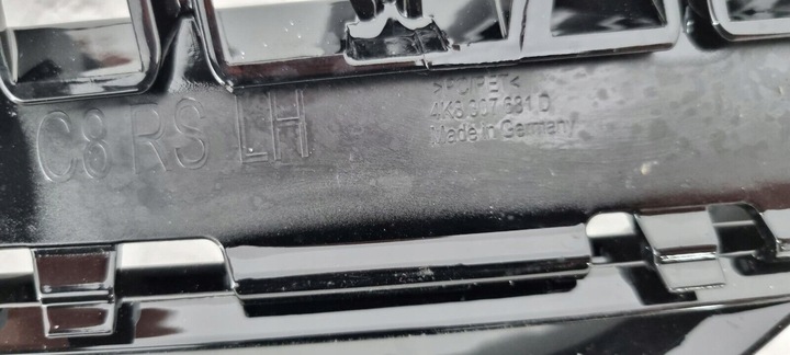 фото №7, Audi rs6 rs7 c8 2019- решітка бампера права ліва 4k8807682d 4k8807681d