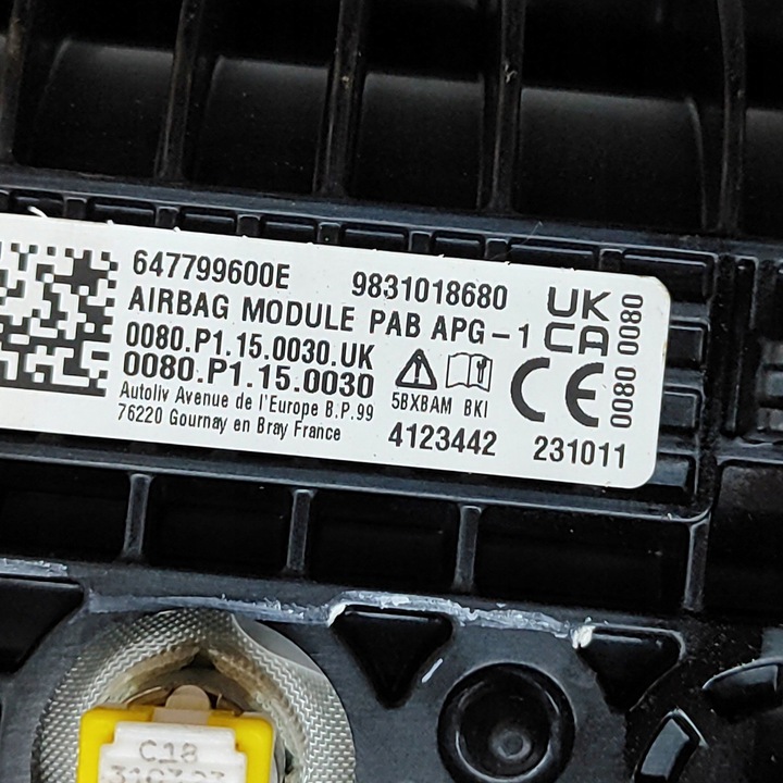 фото №6, Citroen c4 iii e-c4 2024 подушка безопасности подушка безопасности пассажира