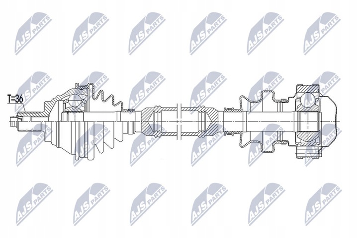 фото №10, Піввісь привідна передня права vw skoda 1k0407272cr