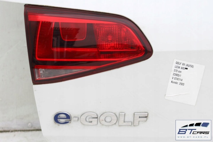 фото №7, Vw e-golf vii 7 зад бампер задній + кришка багажника + лампи лампа колір: lc