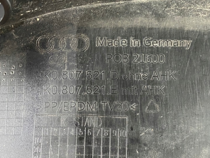 фото №7, Audi a6 c8 накладка бампера зад спойлер 4k0807521