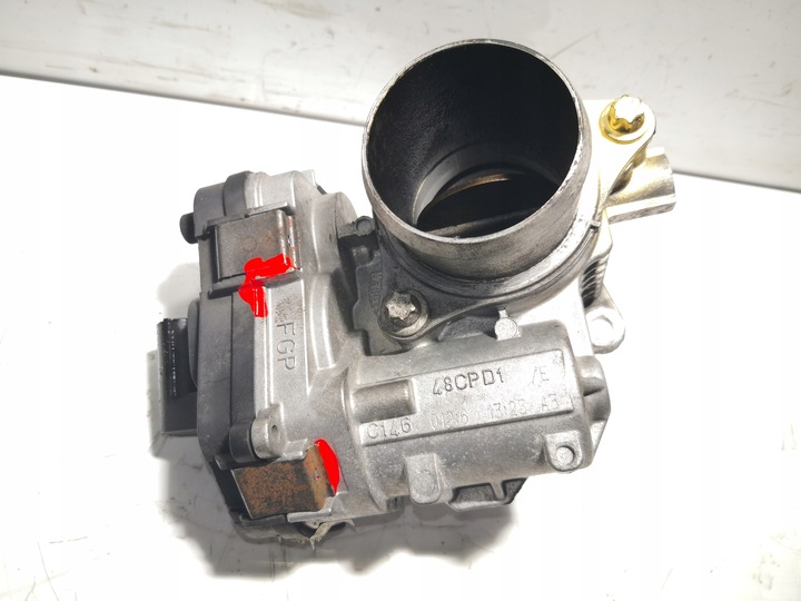 фото №1, Дроссельная заслонка opel vectra c 1.9 cdti 8v 48cpd1 100% исправная sprawdzana