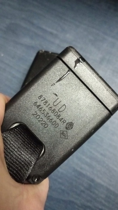 фото №10, Застёжка ремня зад renault arkana 878168084r 878167142r состояние jak новый
