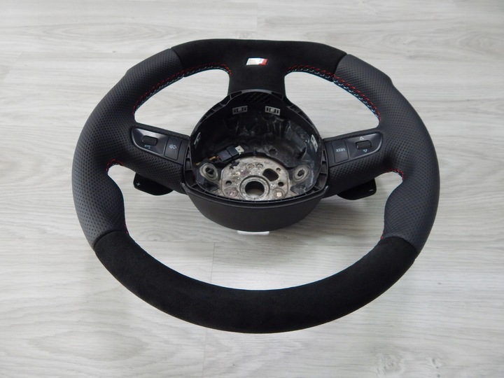 фото №6, Audi a4 b7 b8 a6 c6 q7 - руль sport лепестки алькантара s-line 4f0