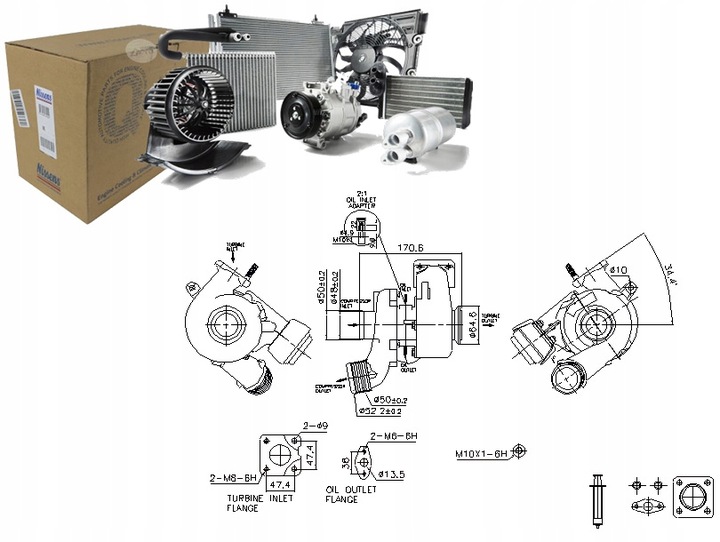 фото №14, Турбонагнетатель alfa romeo fiat 147 937_ 1.9 jtd/jtdm, 156 932_ 1.9 nis