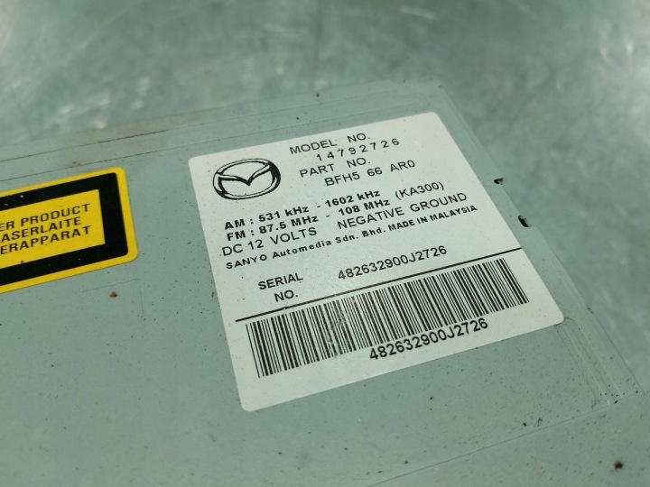 фото №6, Магнітола cd mazda 3 08-14
