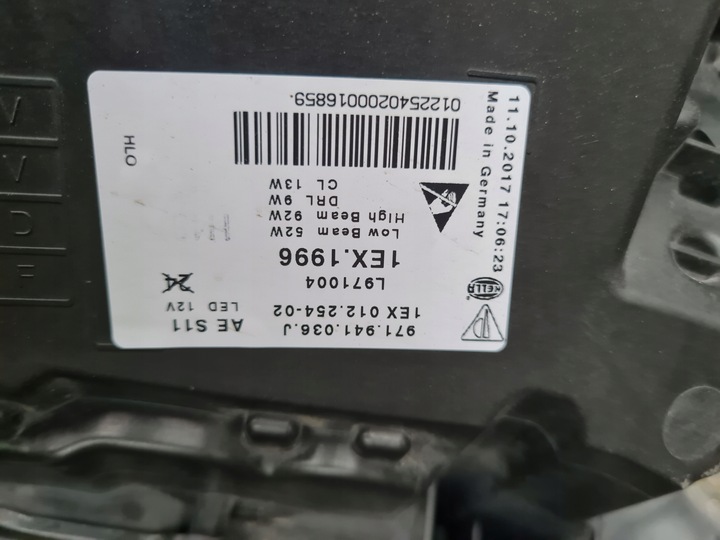 фото №15, Porsche panamera 971 повний led matrix 971941035j 971941036j вигідна пропозиція