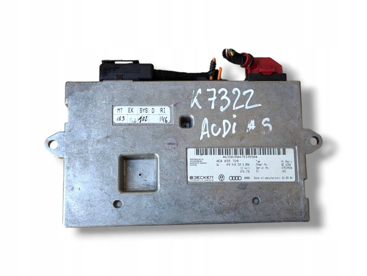 фото №1, Модуль мультимедиа audi a6 c6 2005 4e0035729