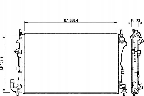 фото №2, Valeo радіаторів opel vectra c 1,6/1,