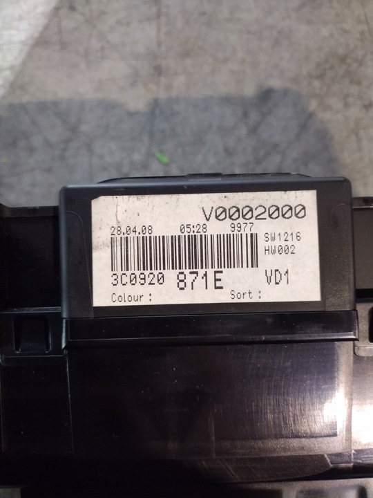 фото №9, Спидометр 3c0920871e vw passat b6