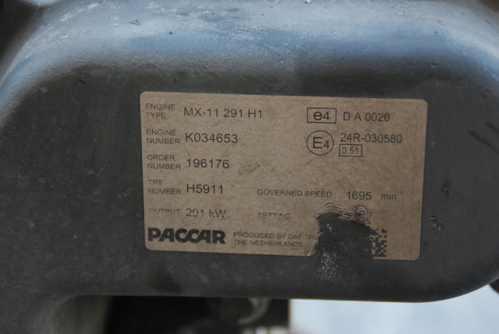 фото №7, Daf cf 2015r євро 6 двигун paccar mx-11 291 h1 fv -vat