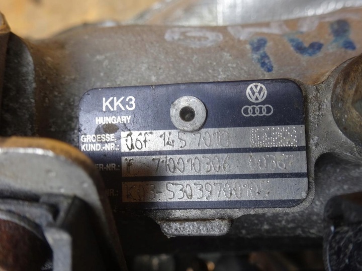 фото №8, Audi a3 8p golf v eos 2.0 tfsi bwa турбонагнетатель 06f145701d