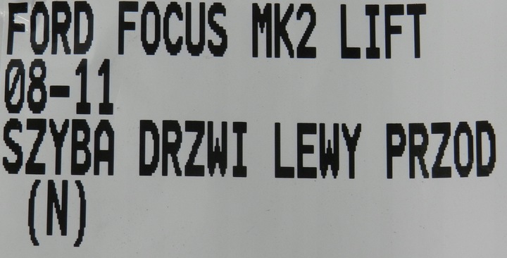 фото №3, Скло двері ліва лівий перед ford focus mk2 ii рестайлінг 08-11