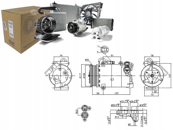 фото №13, Компресор кондиціонера nissens 890040