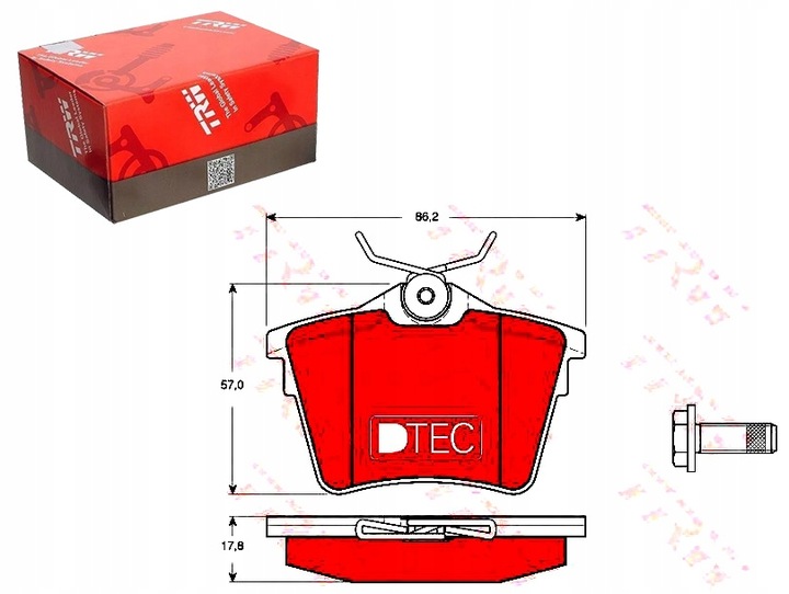 фото №1, Тормозные колодки тормозные peugeot зад 407 607 1,8-3,0 04- d