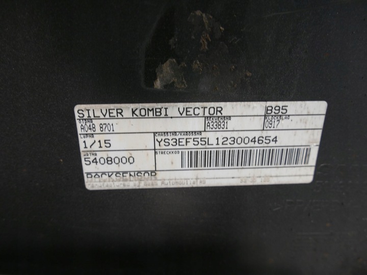 фото №14, Saab 95 9-5 універсал бампер pdc зад 268