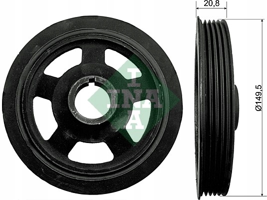 фото №2, Колесо ременное hyundai i30 fd 1.6 crdi 544009210 ina