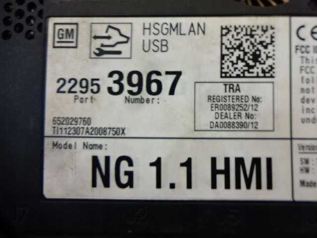фото №5, Модуль блок управления hmi cadillac xts ats cts 13-