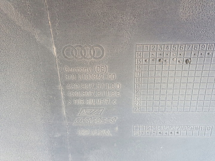 фото №11, Бампер зад задний audi rs6 c7 рестайлинг 4g9 универсал