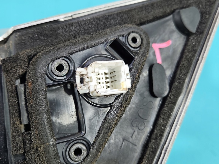 фото №12, Зеркало левое 3pin honda civic vi hb 3d цвет серебряный европа