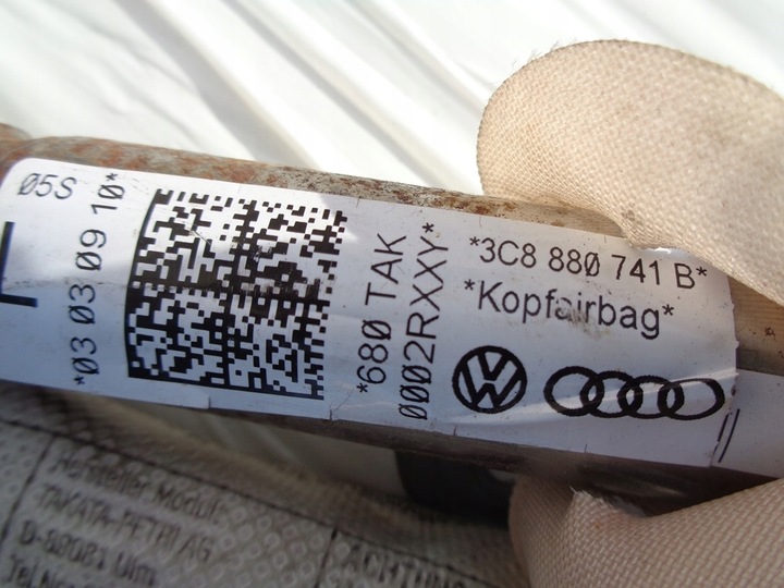 фото №5, Vw passat cc шторка левая подушка безопасности 3c8880741b