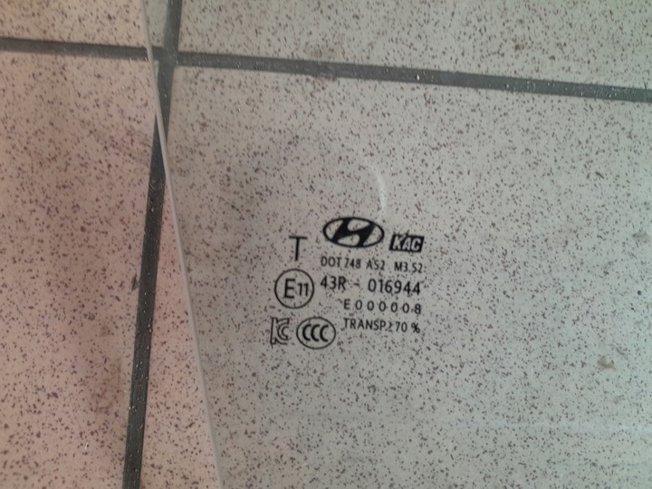 фото №2, Hyundai veloster ii 2019-22r скло двері перед передня права