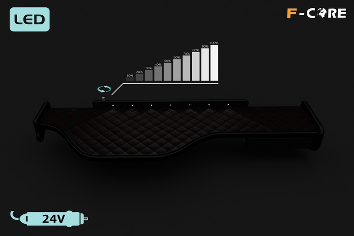 фото №5, Полка tir daf xf 105 07-13 двойная выдвижной ящик кожа