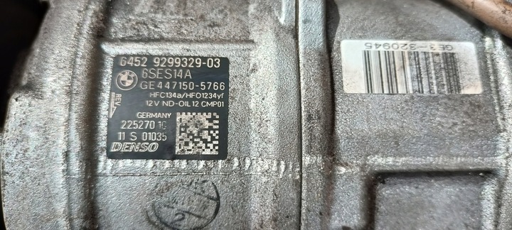 фото №7, Компрессор кондиционера bmw f10 f11 f20 f30 9299329