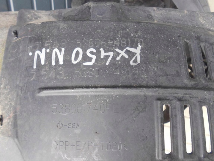 фото №10, Підкрилок лівий перед lexus rx iv rx450 53805-48190 53895-48160 2016-2022
