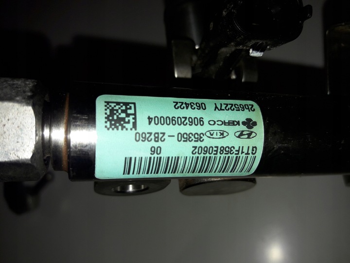 фото №7, Hyundai kia 1.6 t-gdi g4fj планка форсунки