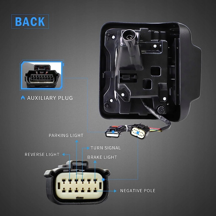 фото №9, Лампа лампи червоний європа комплект led vland jeep wrangler jl 2018-2023
