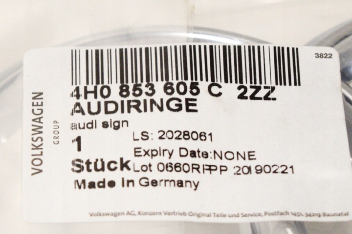 фото №7, Audi a7 4g передний решётка emblem 4h0853605c2zz новый оригинальная запчасть