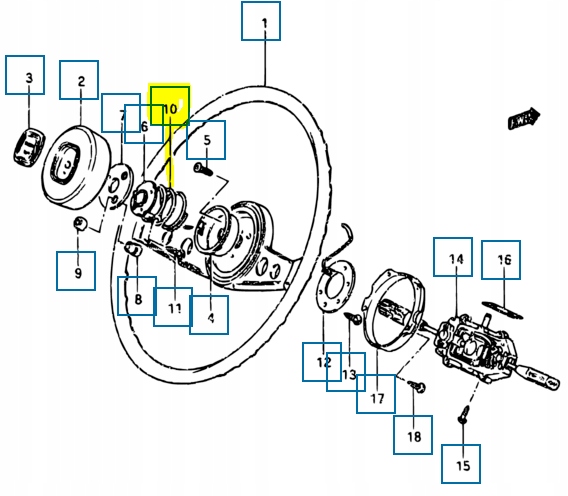 фото №8, Пружина руль suzuki samurai oem номер 48151-70010