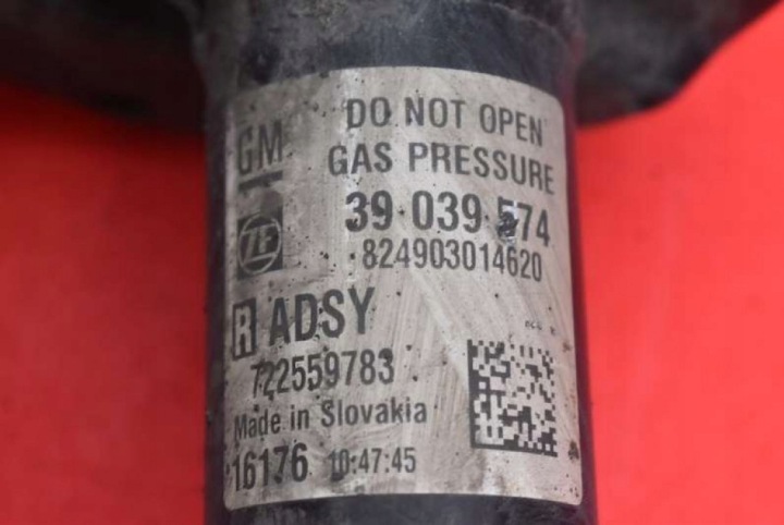 фото №7, Амортизатор правое перед 39039574 opel astra 5 v k 1.6 cdti 95 km 15-20