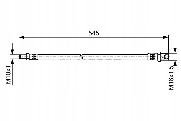 фото №2, Bosch шланг тормозной гибкий iveco daily iv 06